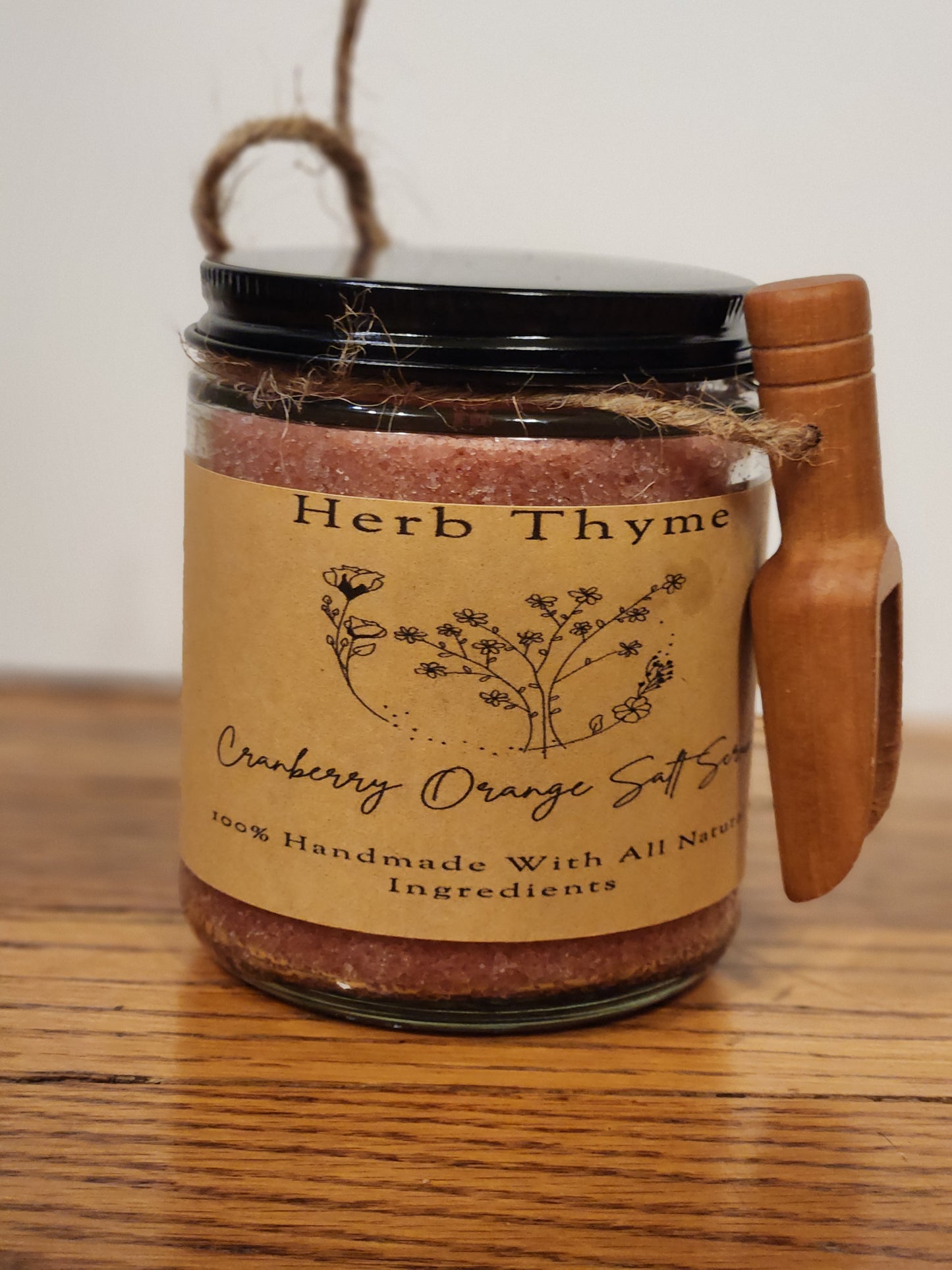 Cranberry Orange Salt Scrub